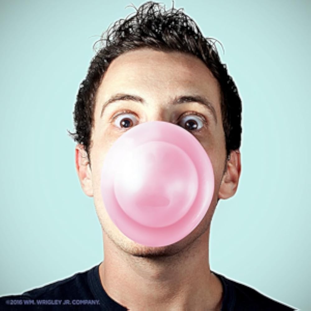 Sour Blue Raspberry Bubble Gum, 5 Piece