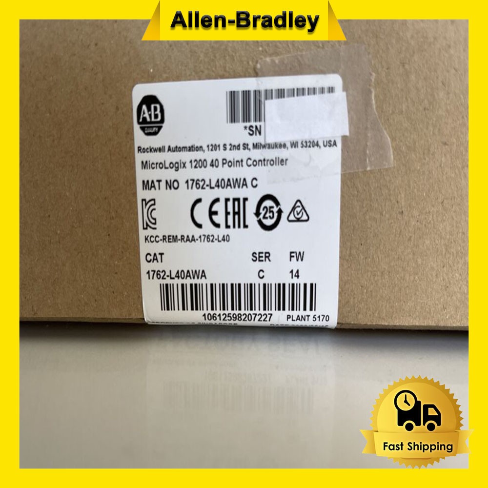 Sealed AB 1762-L40AWA MicroLogix 1200 40 Point Controller