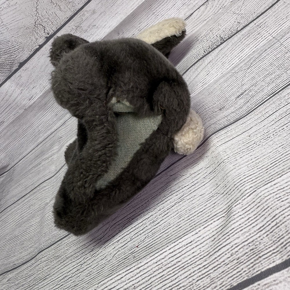Vintage Gray 9" Bunny Rabbit Hand Puppet