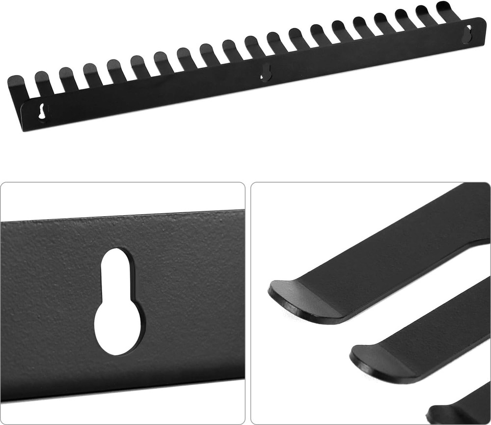 QWORK Cable Hanger Organizer for Efficient Cable Management - 19 Slots Each, 2-P