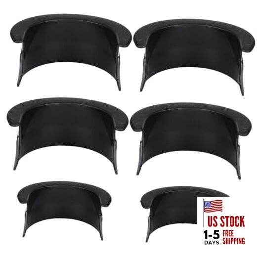6pcs Pool Table Pockets, Plastic Black Billiard Pocket Liner 4 Corner