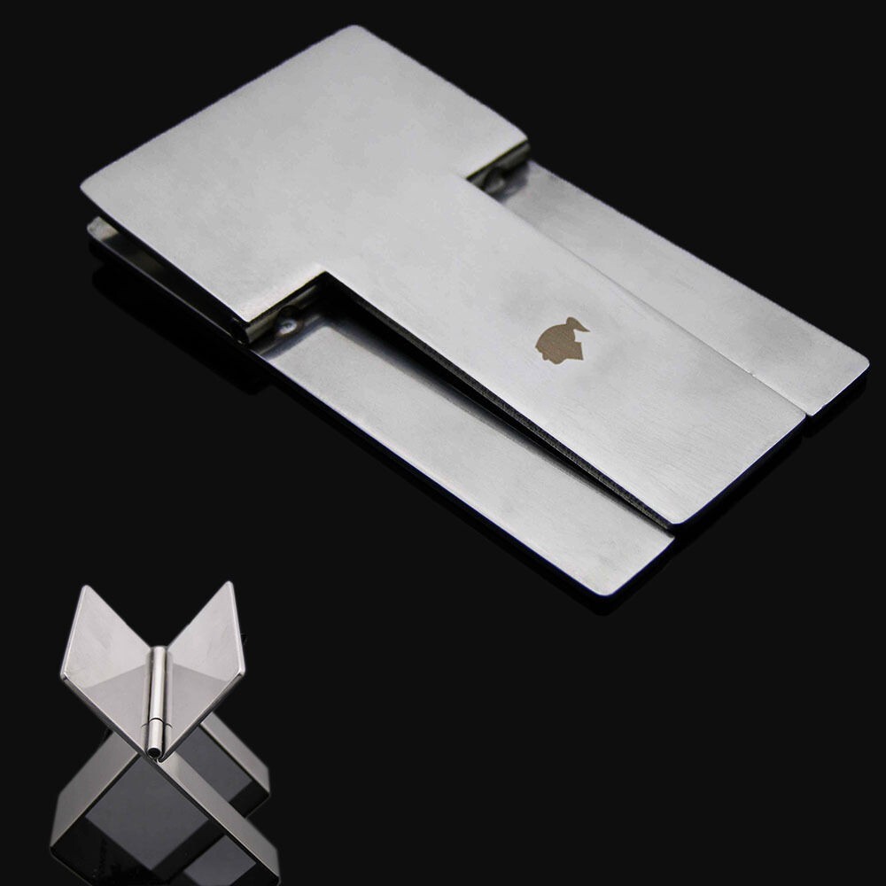 2 x Stainless Steel Foldable Cigar Stand Ashtray Holder w/Pu Leather Pouch