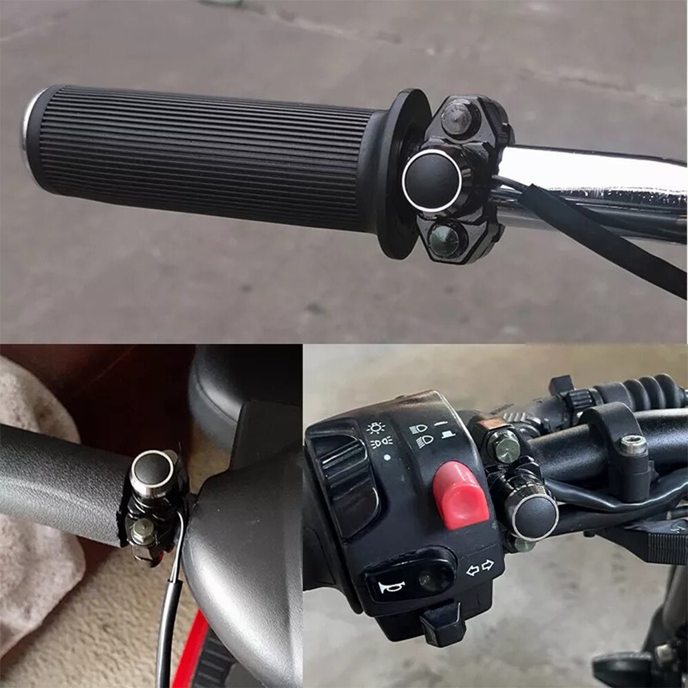 Universal 12V Motorcycle Switch Horn Handlebar Mount Push Button Momentary Start