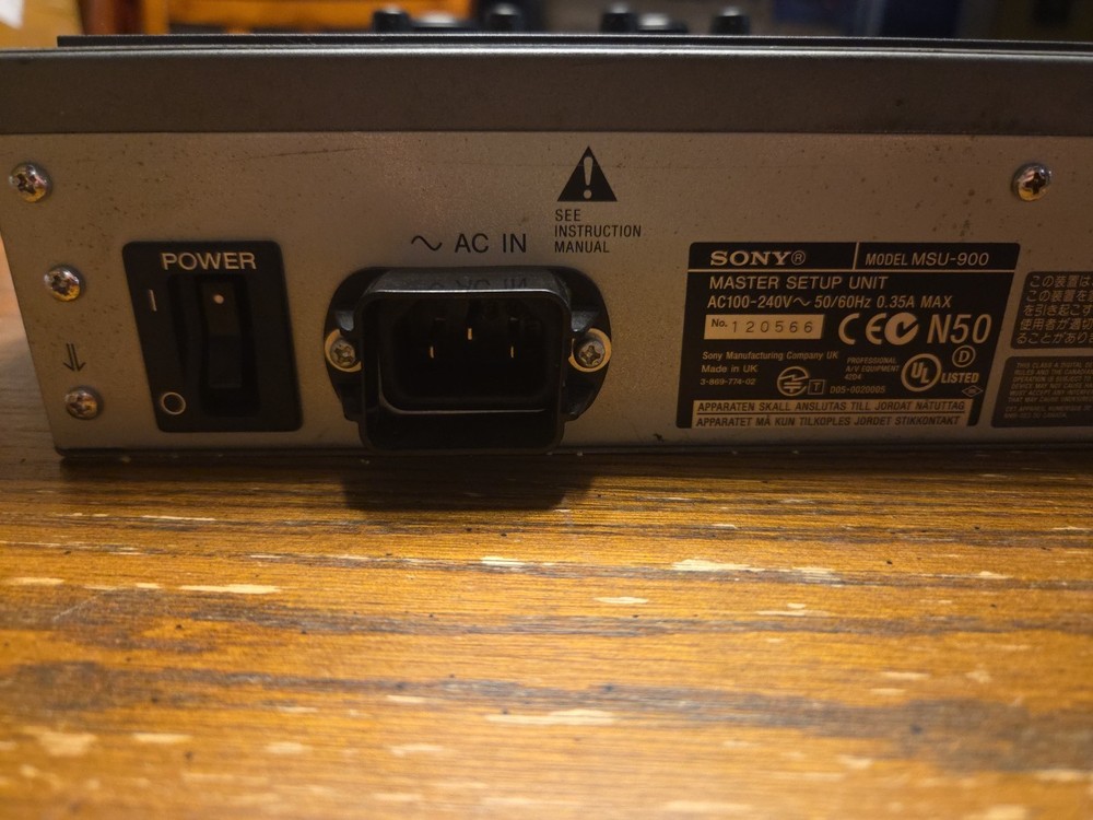 Sony Master Setup Unit MSU-900