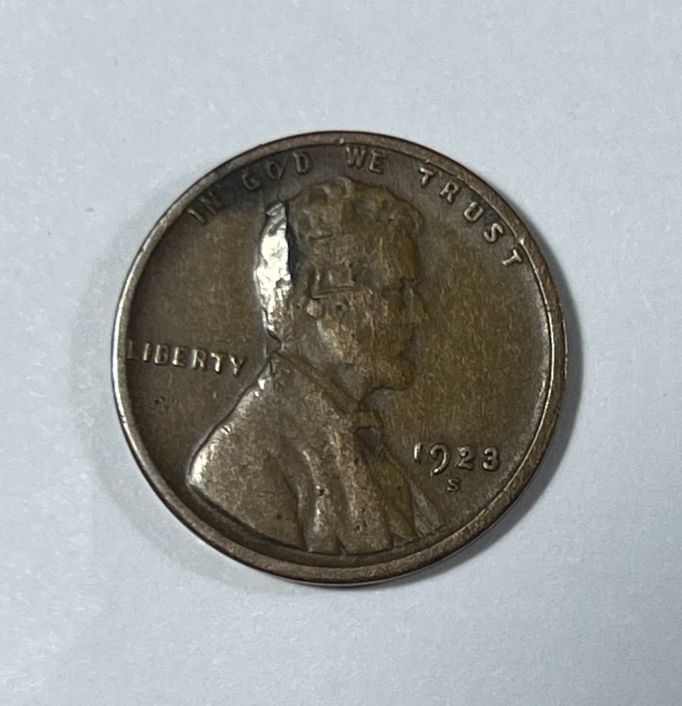 Error 1923-S Lincoln 1C (#21297) Massive Lobotomy head split