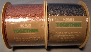 * NOMIS * TOGETHER Fine Fancy THREAD - PINK & SILVER = UNOPENED *