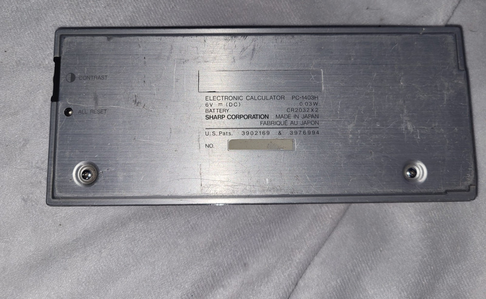 Sharp PC-1403H Pocket Computer Calculator 32KB