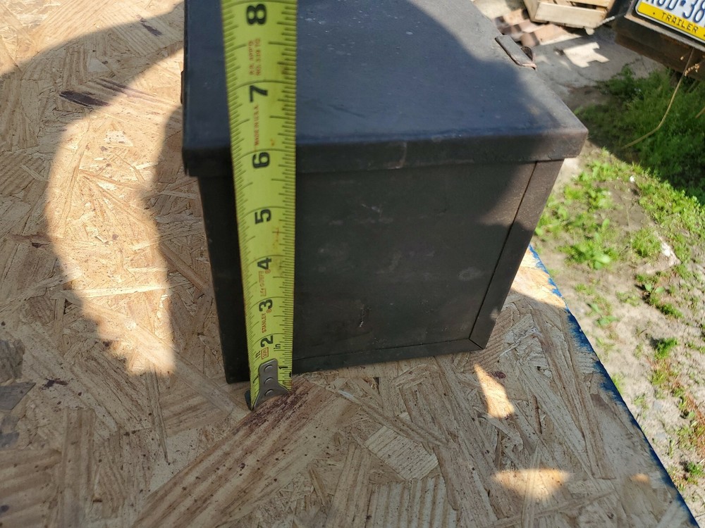 Vintage Leather Handle Toolbox