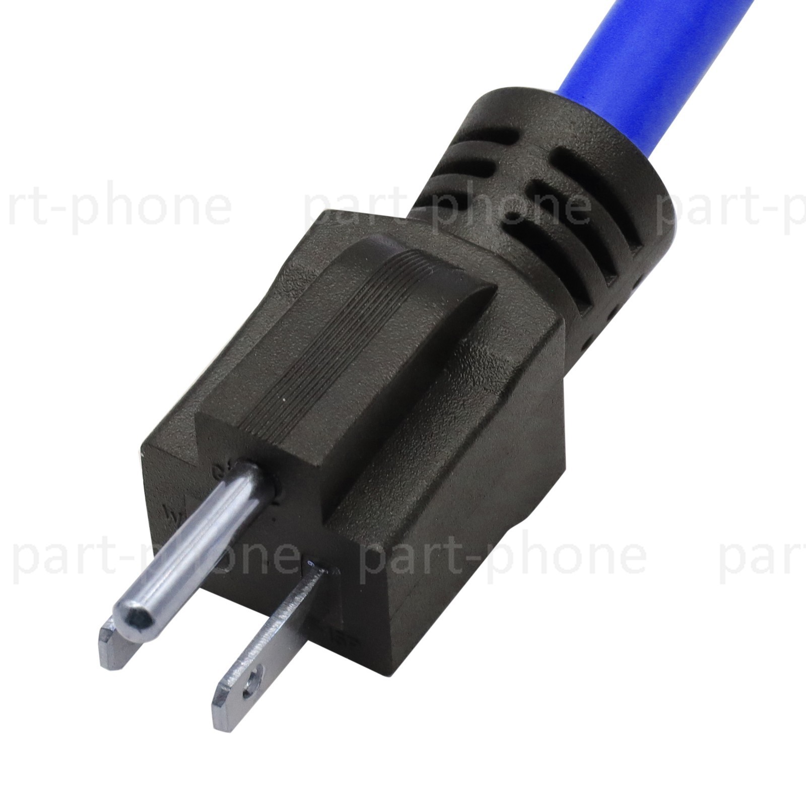 3 Prong Plug 125V Double Male Extension Cord NEMA 5-15P to 5-15P Blue