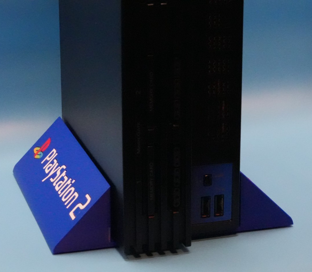 PlayStation 2 Fat vertical stand 3D Printed