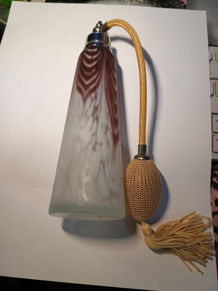 Mag Parfums Vintage Art Glass Atomizer Empty