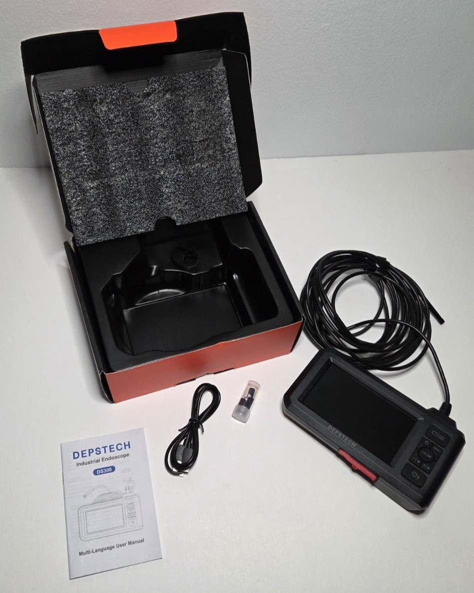 DS300 Depstech 4.3 Inch LCD Screen Professional Industrial Endoscope 1080p HD