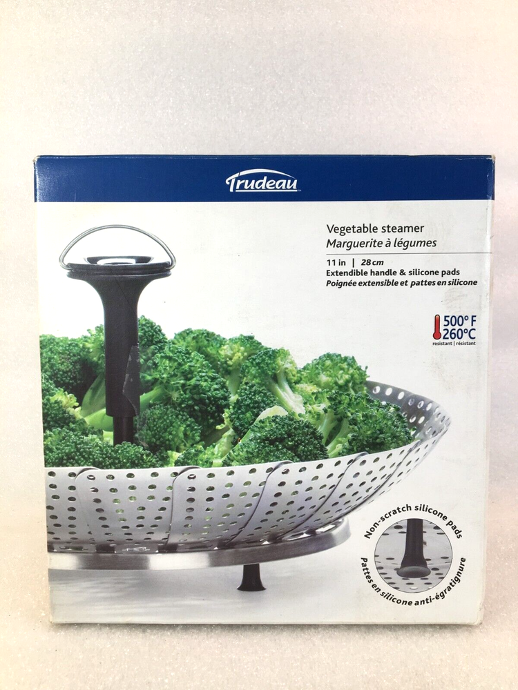 TRUDEAU Stainless Steel Vegetable Steamer 11"