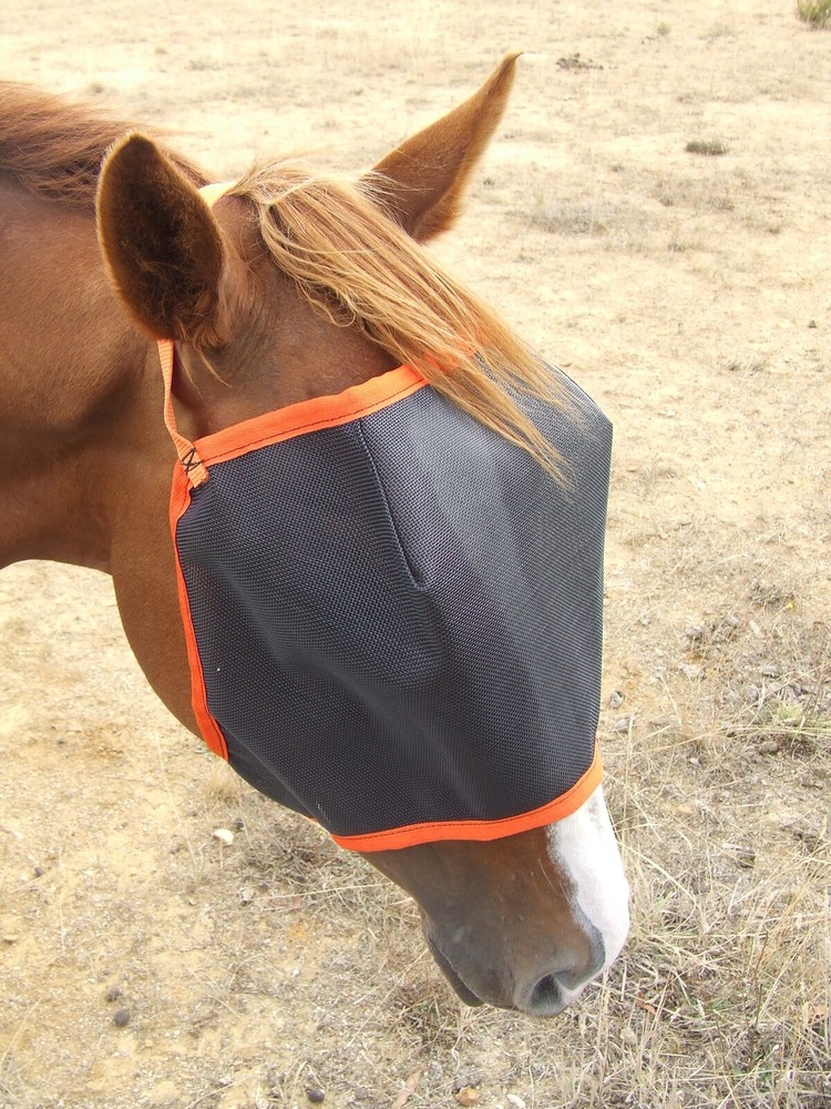 Ecotak fly mask/veil - orange Ecotak