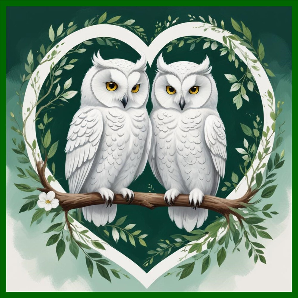 30 Custom White Owl Art Personalized Address Labels