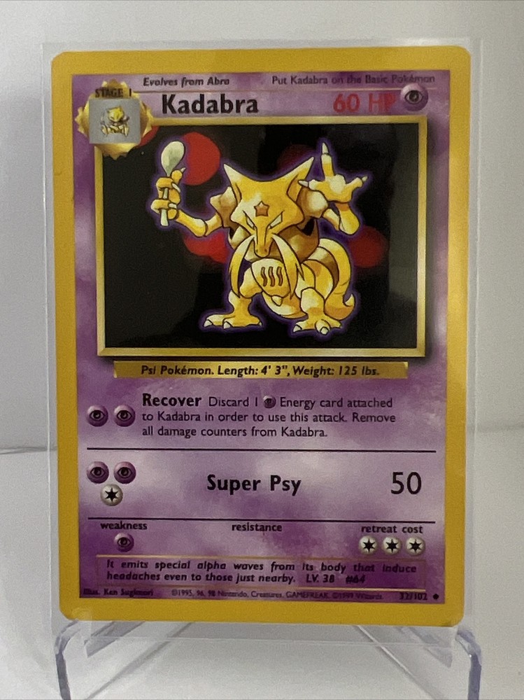 Pokemon Kadabra Card