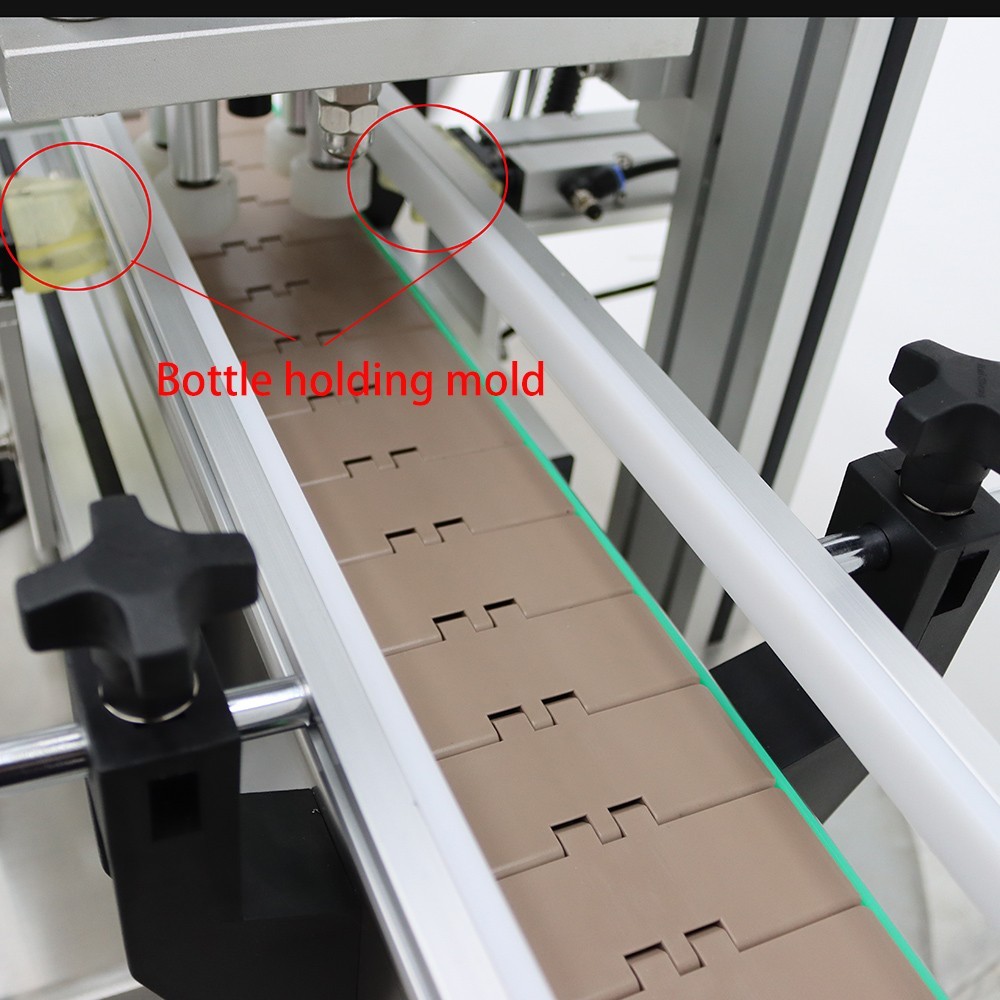 Automatic Bottle Capping Machine And 73.6x3.9" Small Assembly Line Conveyor 110V