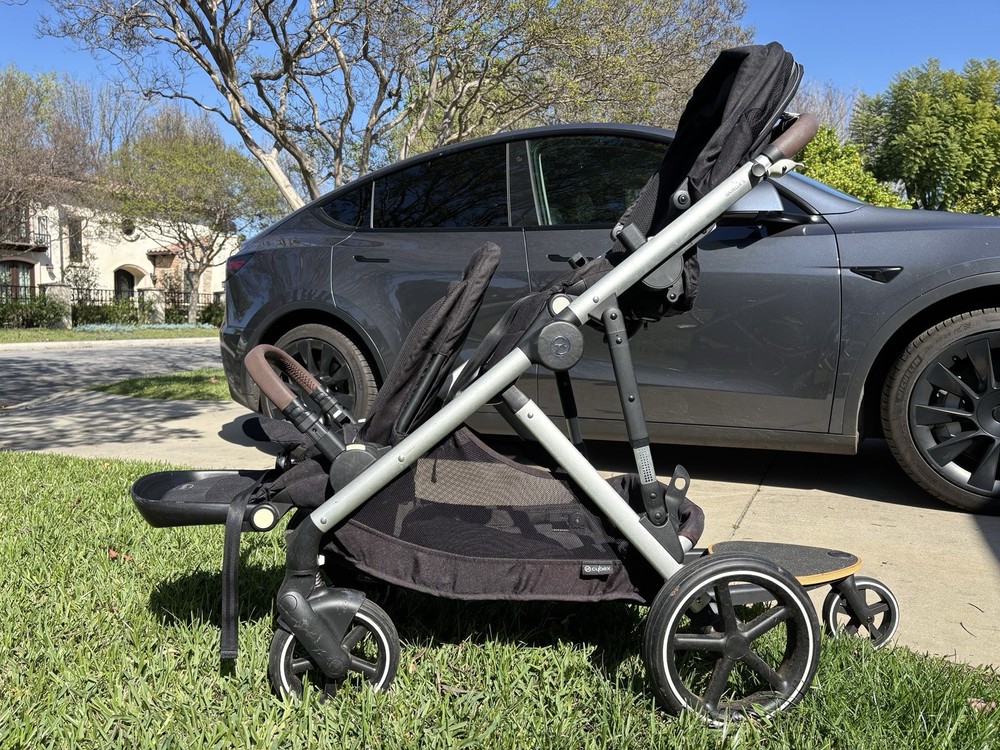 CYBEX Gazelle S2 Single-to-Double Stroller — Moon Black