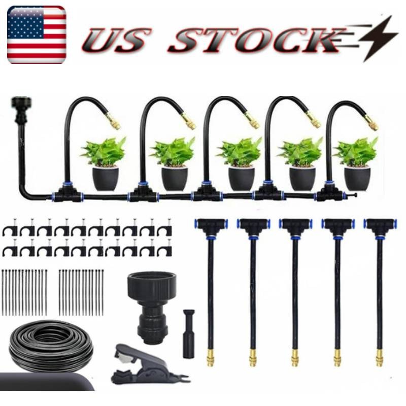 360° Curved Garden Automatic Irrigation System,Adjustable Nozzle,Water-Saving