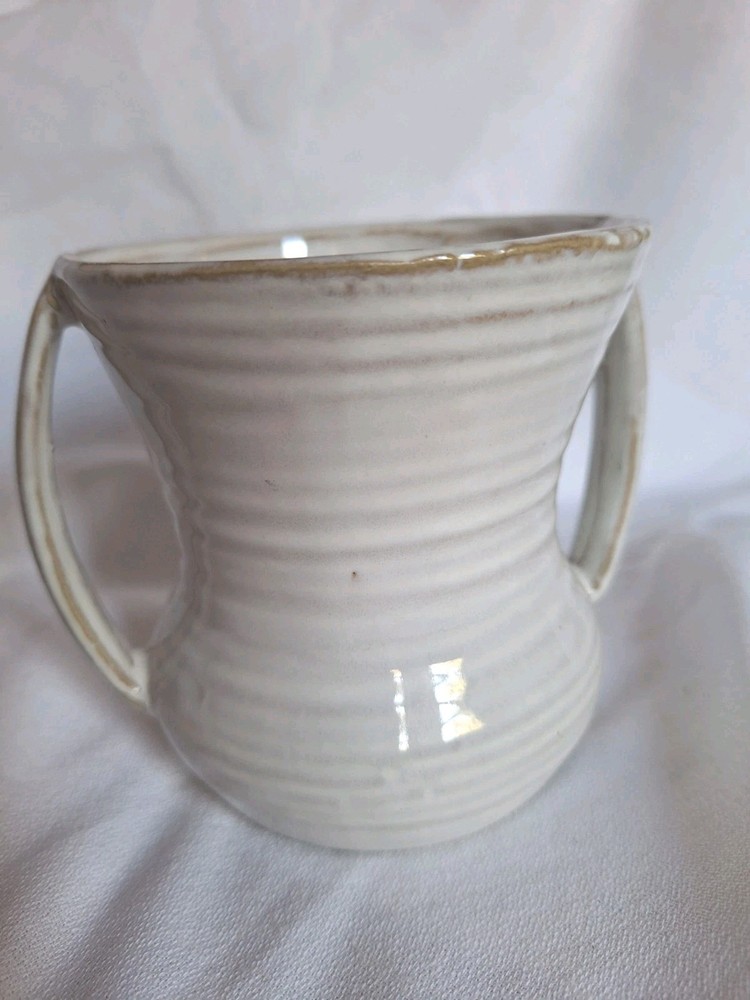 Unbranded White Ceramic Vase Glossy Glaze