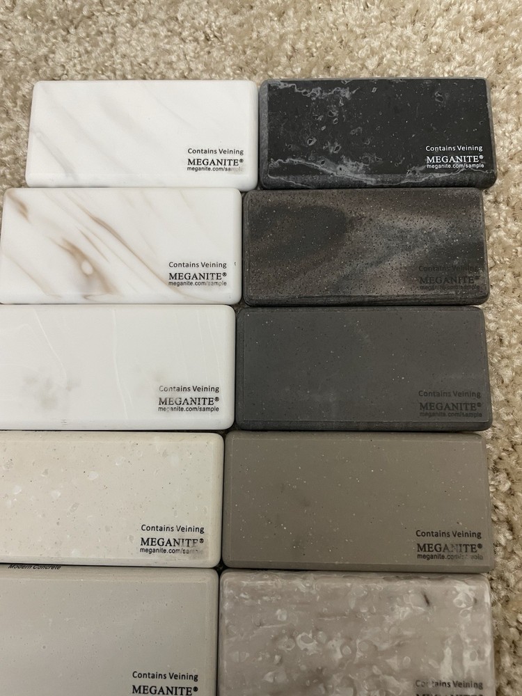 13 Solid Surface Samples Brown Black White Colors Arts Crafts Meganite￼