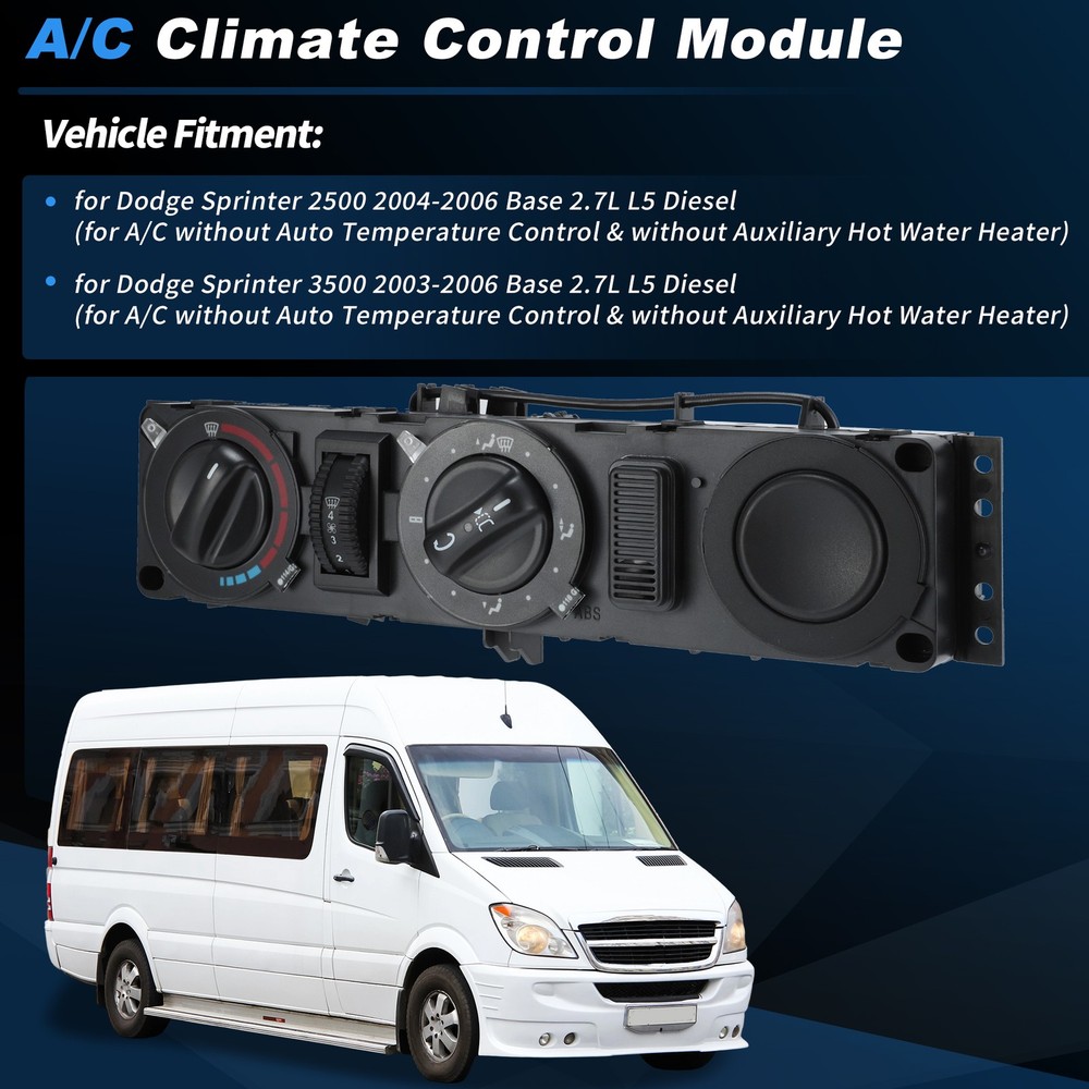 A/C Heater Climate Control Module Panel for Dodge Sprinter 2500 3500 2004-2006