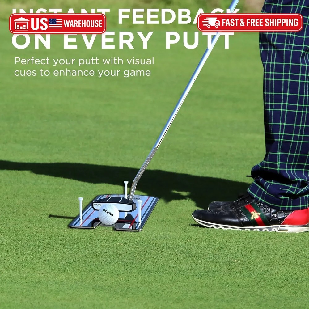 KINGTOP Golf Putting Mirror - Alignment Putting Training Aids for Consistency &