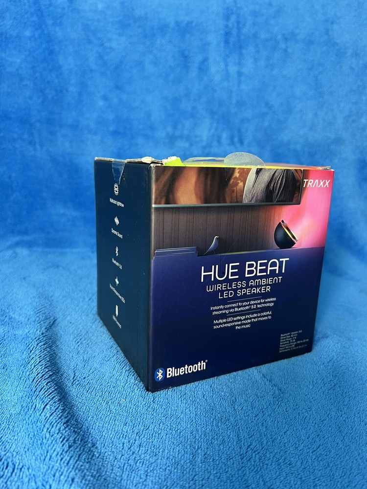 Hue Beat Wireless Ambient LED Bluetooth Speaker Traxx