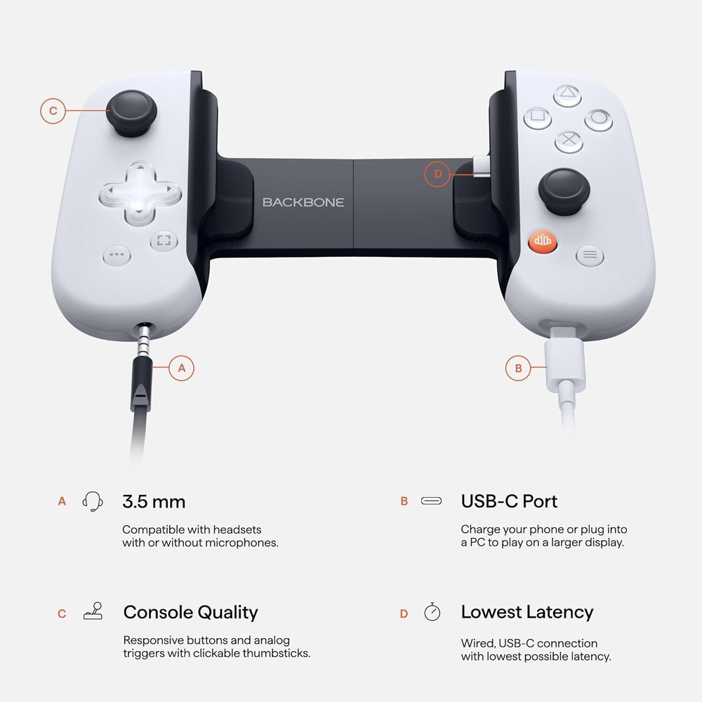 Backbone One PlayStation Edition Mobile Gaming Controller for iPhone & Android