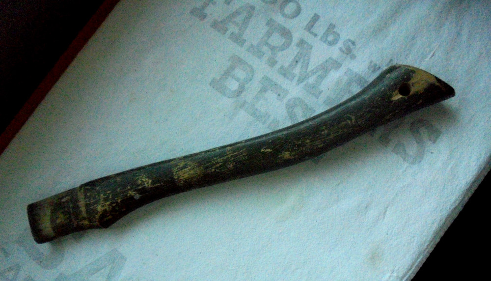 Original US Army OD Green WWII Era HATCHET AXE ":Handle Olny"  no head