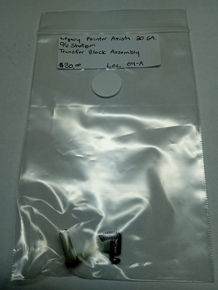Legacy Pointer Arista: 20 Gauge, O/U, (Transfer Block Assembly)