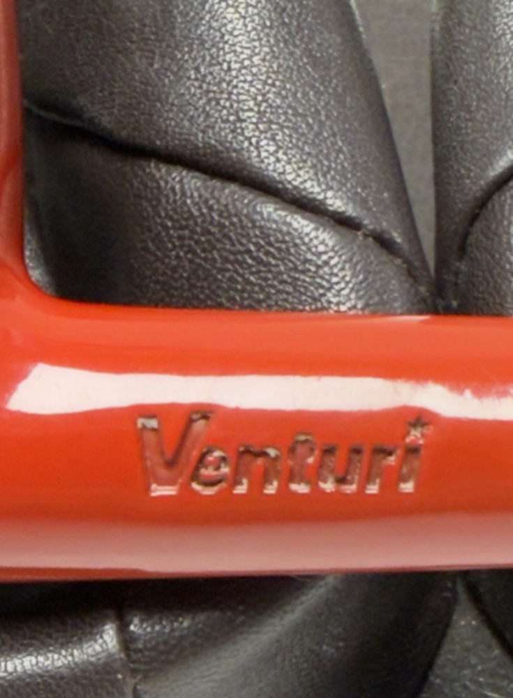 VENTURI by SUPER-TEMP Red Smooth Billiard w *Ebonite Saddle Stem (NOT Plastic)