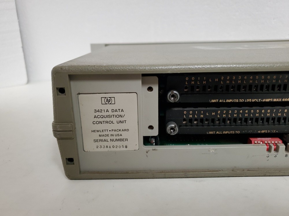 Vintage HP Hewlett Packard 3421A Data Acquisition Control Unit - Powers On *READ