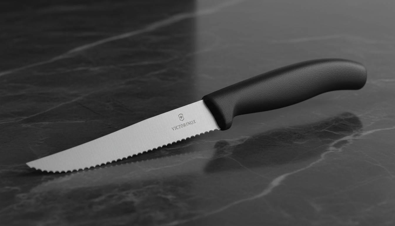 Victorinox Swiss Classic 4.3″ Serrated Steak Knife Black Stainless Steel