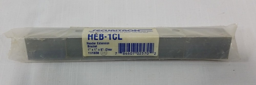 Securitron HEB-1CL Header Extension Angle Bracket to widen header NOS ASSA ABLOY