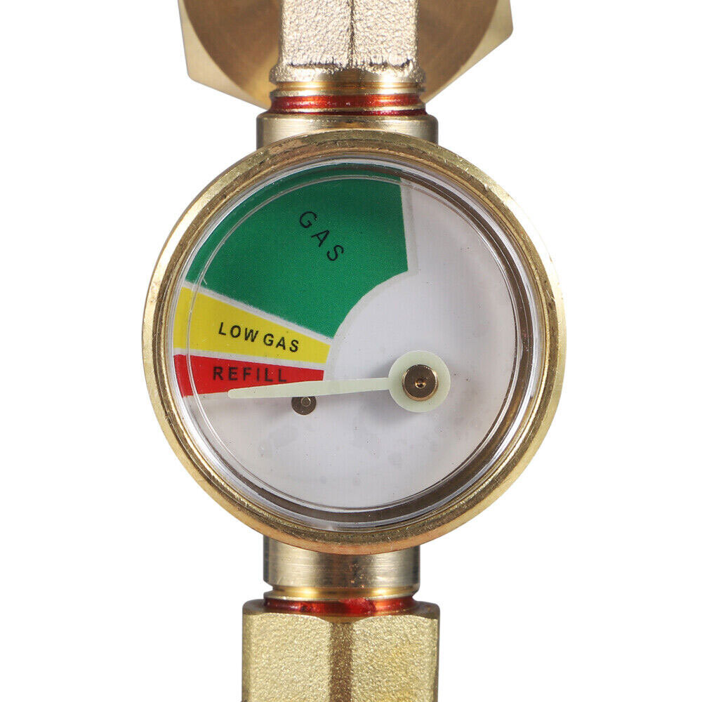 1Lb To 20Lb Tank Control Valve US Propane Refill Adapter With Gauge And ON-Off