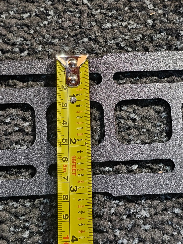 (QTY 2) Builtright Industries 201156 Tech Plate 23" x 3" MOLLE Mounting Panel