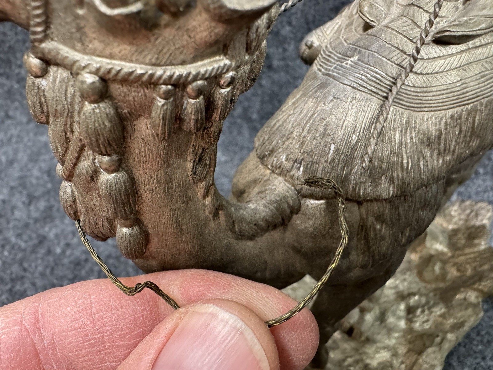 AGATHON LEONARD Antique Bronze Sculpture ~ Arab on Camel Art Signed Rider A 10”