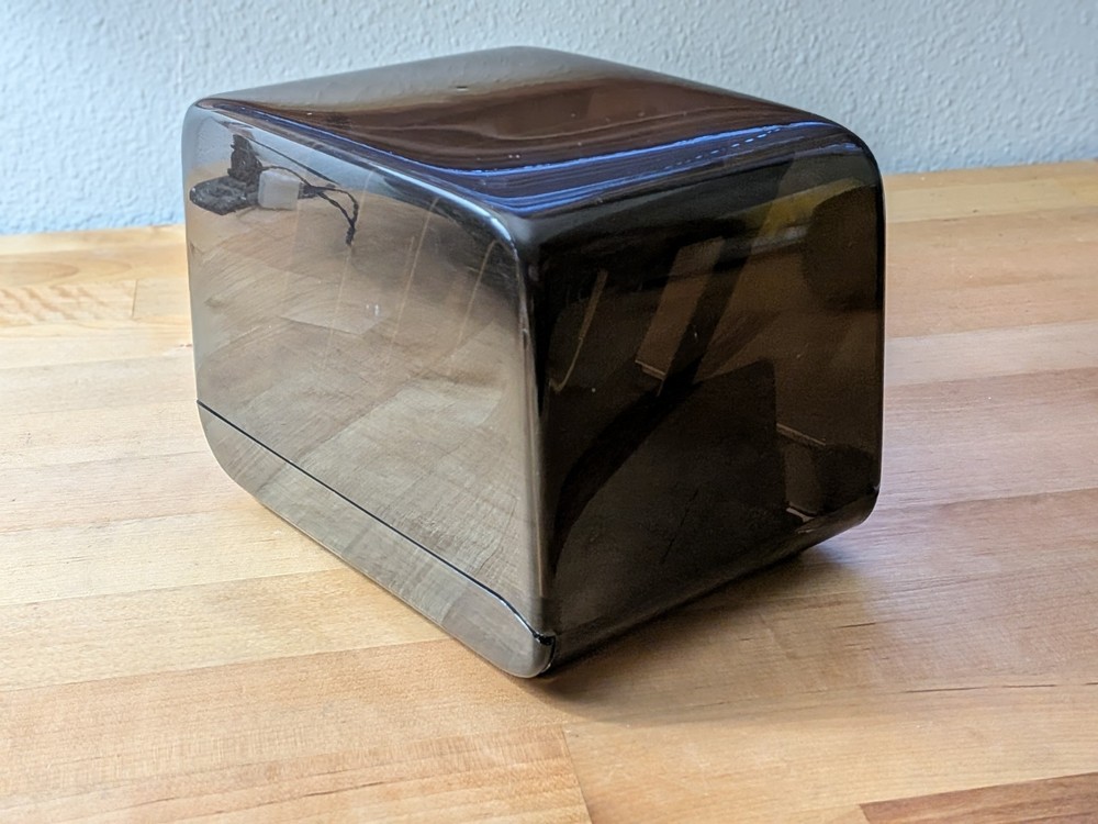 Vintage 1983 Eldon 3.5" Floppy Disk Storage Case w/ Apple Computer Rainbow Logo