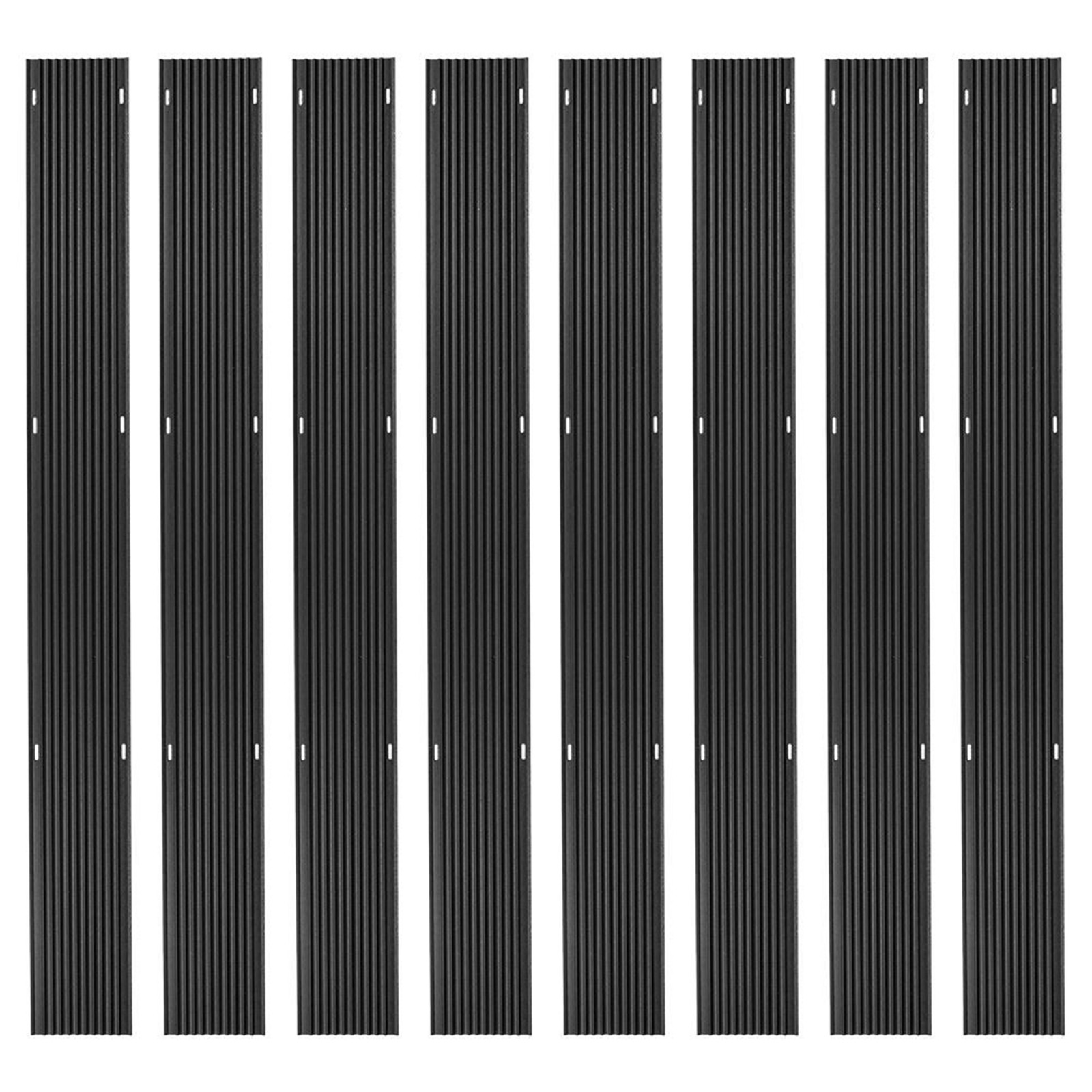 Black Ice 8 Pack 5-Foot Snowmobile Trailer Ski Guides for Friction-Free Loading