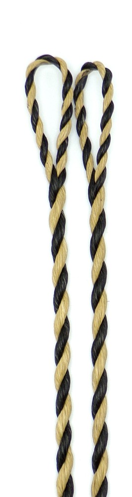 Flemish Recurve Bowstring - B55 (Dacron) - Black & Buckskin
