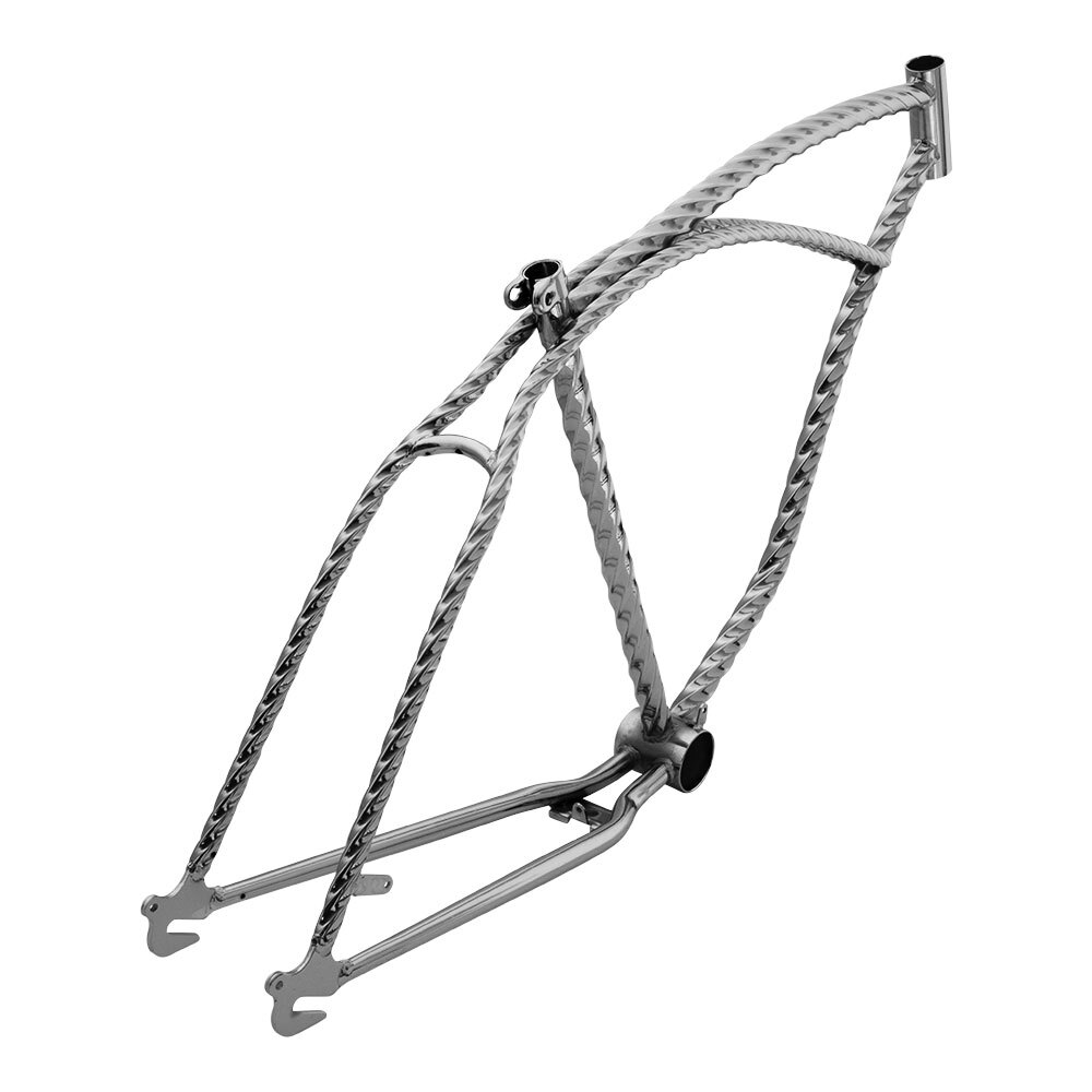OG Lowrider TWISTED 26" BICYCLE CRUISER FRAME CHROME