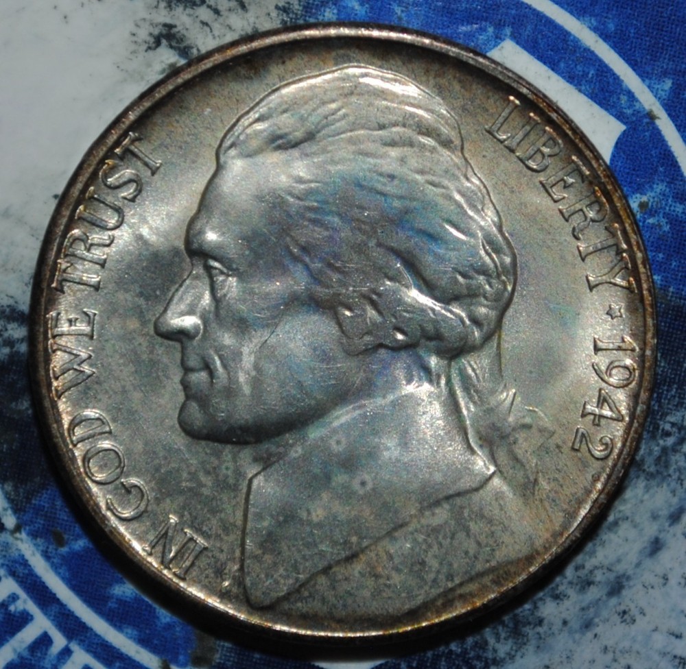 1942 S Jefferson Nickel {{{D201