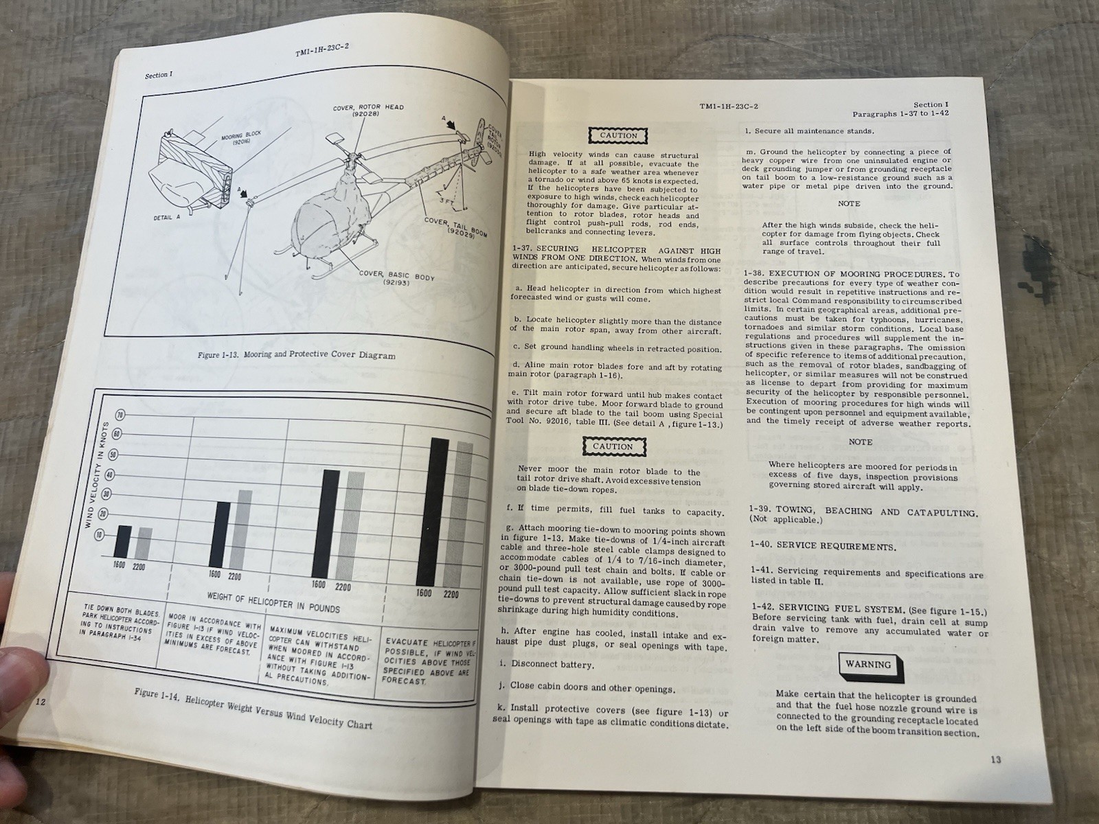 Hiller H-23C Raven Helicopter Maintenance Instruction Manual - Jan 1961