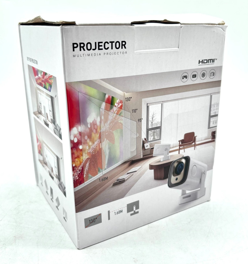 Dreamfair LED Source Multimedia Projector With Built-In Wifi & Bluetooth