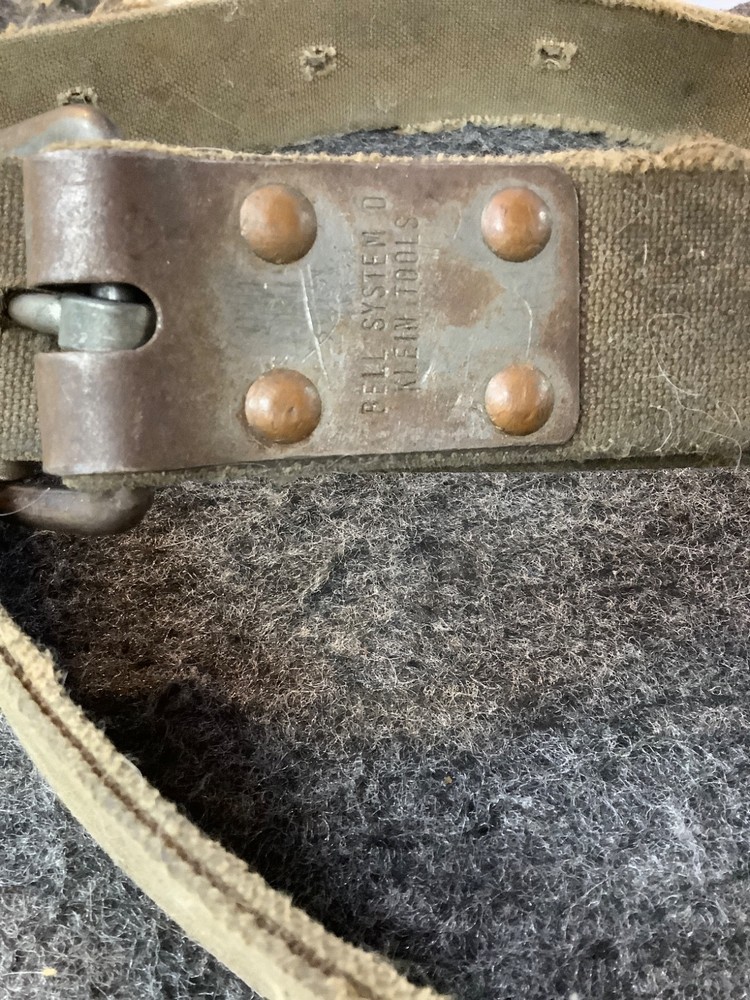 LEATHER CLIMBING BELT, BELL SYSTEMS KLEIN TOOL