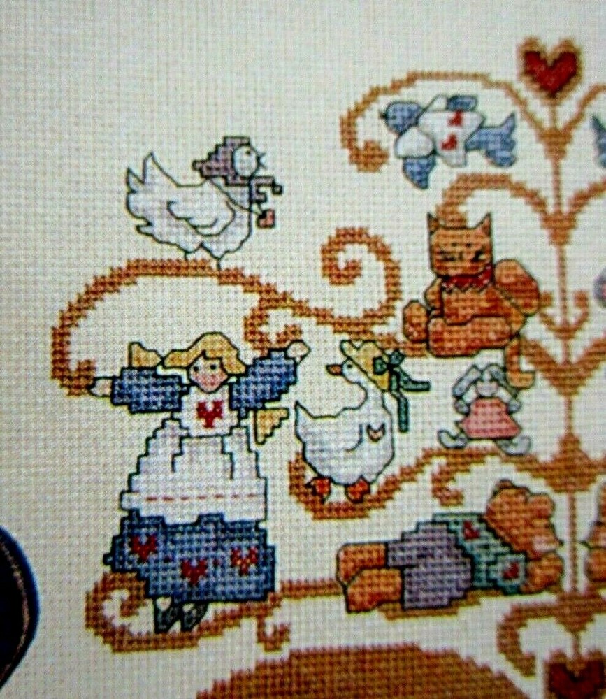 Guest Blessing Spring Flowers Heart Christmas Tree CROSS STITCH PATTERNS