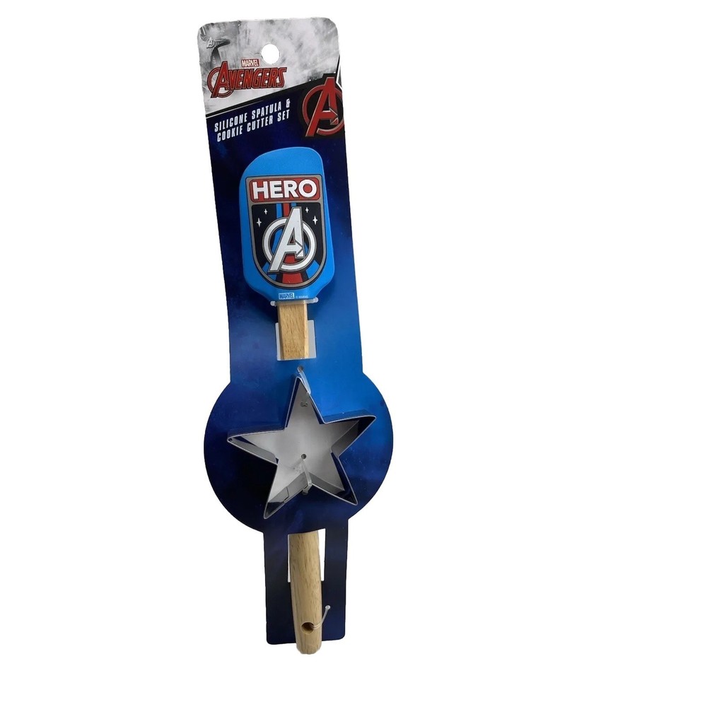 Marvel Avengers Kitchen Baking Set Spatula & Cookie Cutter for Cooking