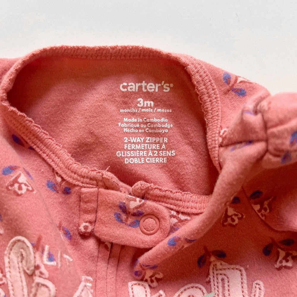 Carter's Assorted Pink Footies Set - 0/3 Months