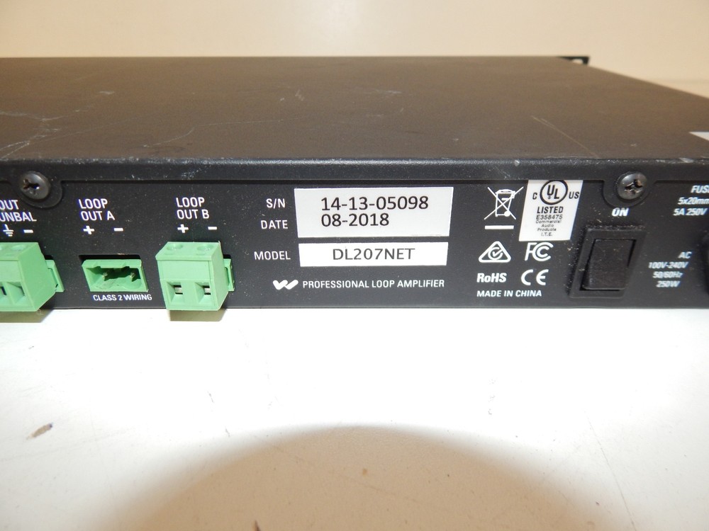Williams Sound PLA DL207 NET D Digi-Loop DSP Dual Channel Loop Amplifier (XDV46)